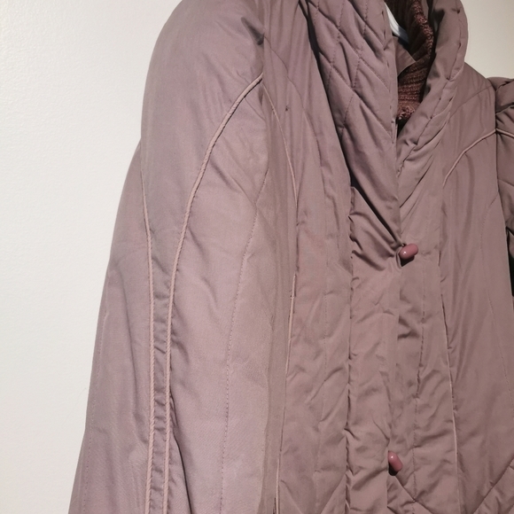 Vintage Purple Quilted Coat - Picture 11 of 15